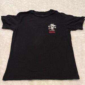 Vans Black Tee with Red Graphic